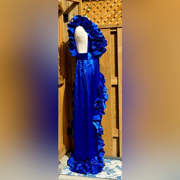 🆕 BRONX & BANCO 🧿 NWOT Aurora Cobalt Blue Gown, Sz M / US 6 - Picture 9 of 17